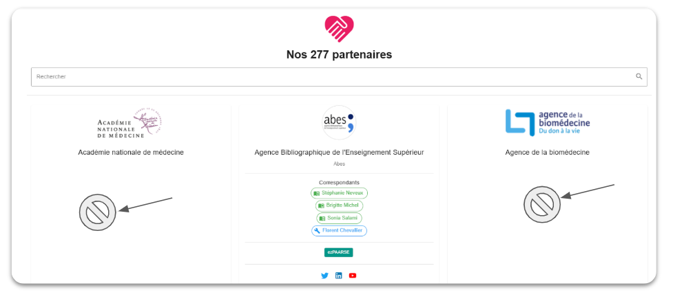 liste partenaires ezMESURE sans contact
